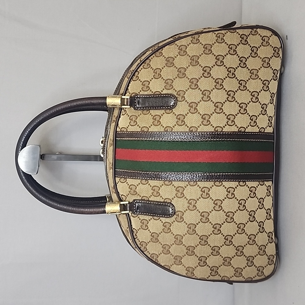 ✨️GUCCI GG Canvas Savoy Bowling Bag - Picture 1 of 15